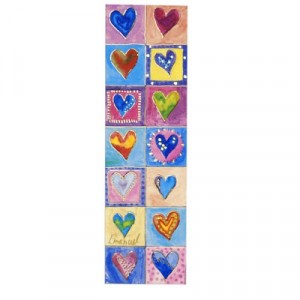 Yair Emanuel Decorative Bookmark with Hearts Papelería