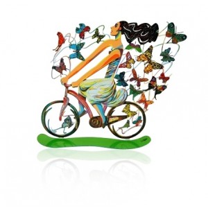 David Gerstein Rider in Euphoria Bike Rider Sculpture Artistas y Marcas