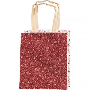 Two-Sided Pomegranate Yair Emanuel Simple Bag in Red and White Judaica Moderna