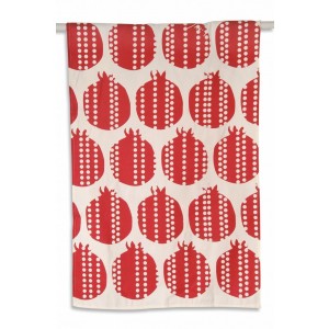 Towel for Dishes with Pomegranates Design in Linen Récipient pour Ablution des Mains