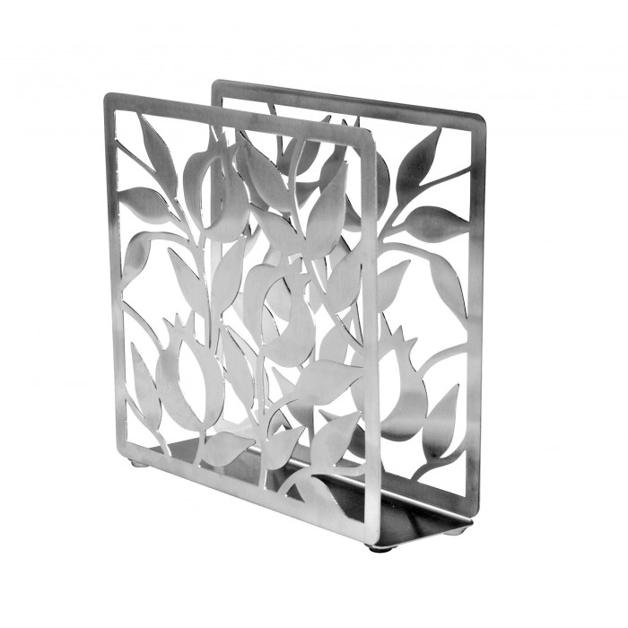 Stainless Steel Napkin Holder with Pomegranates