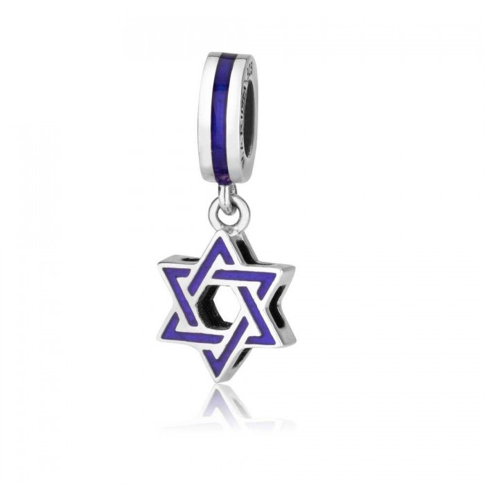 925 Sterling Silver Two-Style Charm: Star of David and a Ring

