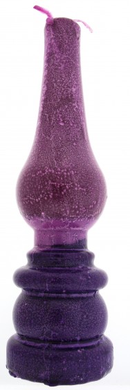 Vela para Havdalá en Forma de Lámpara Púrpura y Violeta de Safed Candles