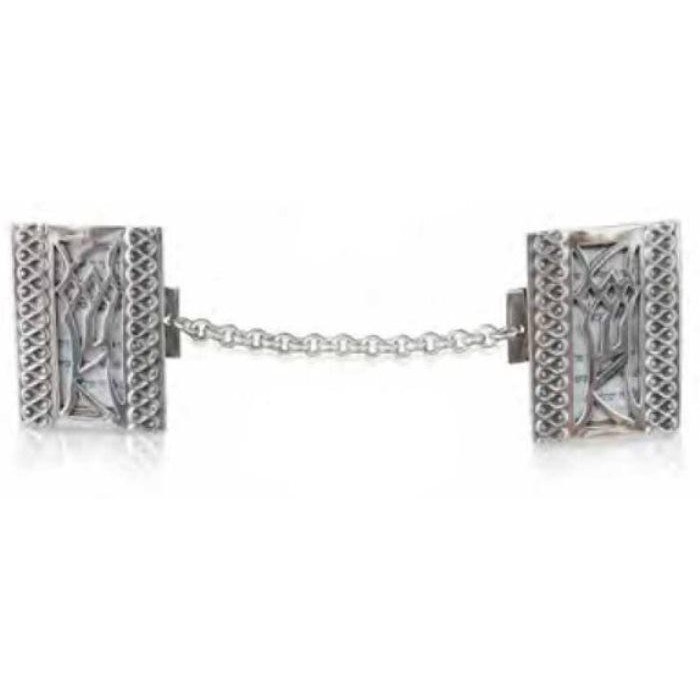 Sterling Silver Tallit Clip with "Shin" by Nadav Art  