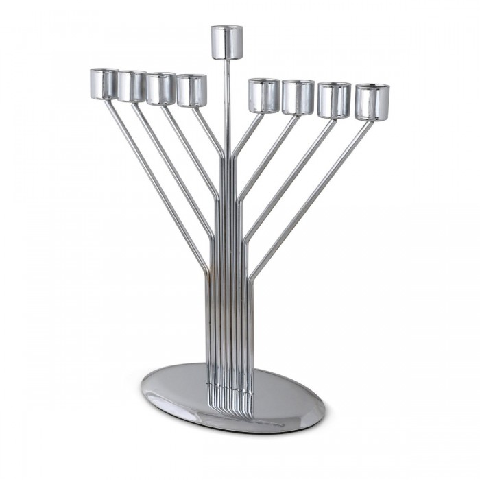 Chabad Hanukkah Menorah in Metal Rods
