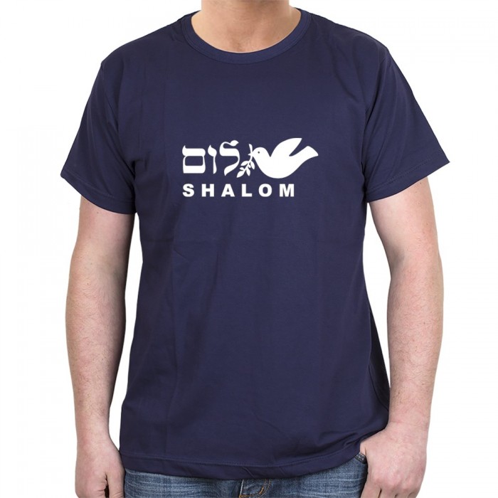 Shalom T-Shirt With Dove (Variety of Colors)