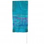 Yair Emanuel Hand Painted Tallit with Jerusalem Vista in Turquoise Silk
