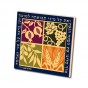 Jewish New Year Hebrew Blessing and Grains Square Magnet