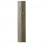Gray Concrete Mezuzah with Long Body and Hebrew Letter Shin by ceMMent