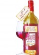 Hebrew Birthday Greeting Card with Wine Bottle
