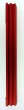 Red Anodized Aluminum Three-Stair Mezuzah by Adi Sidler