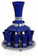 Kiddush Fountain with 10 Cups in Anodized Aluminum with Hebrew Blessing by Nadav Art